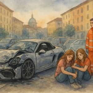 incidente Porsche Milano 26 marzo